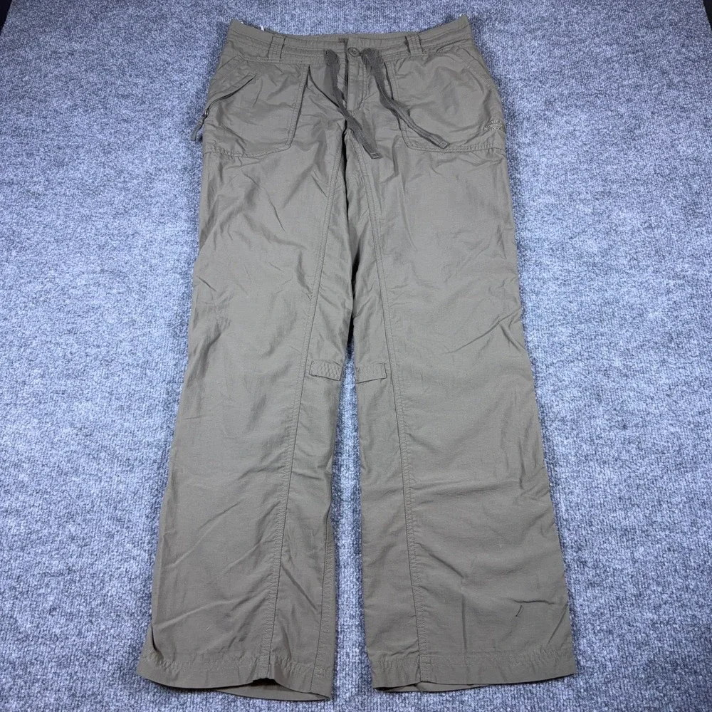 The North Face Mens Hiking Pants Olive Green Cargo Outdoor Trousers 32x31